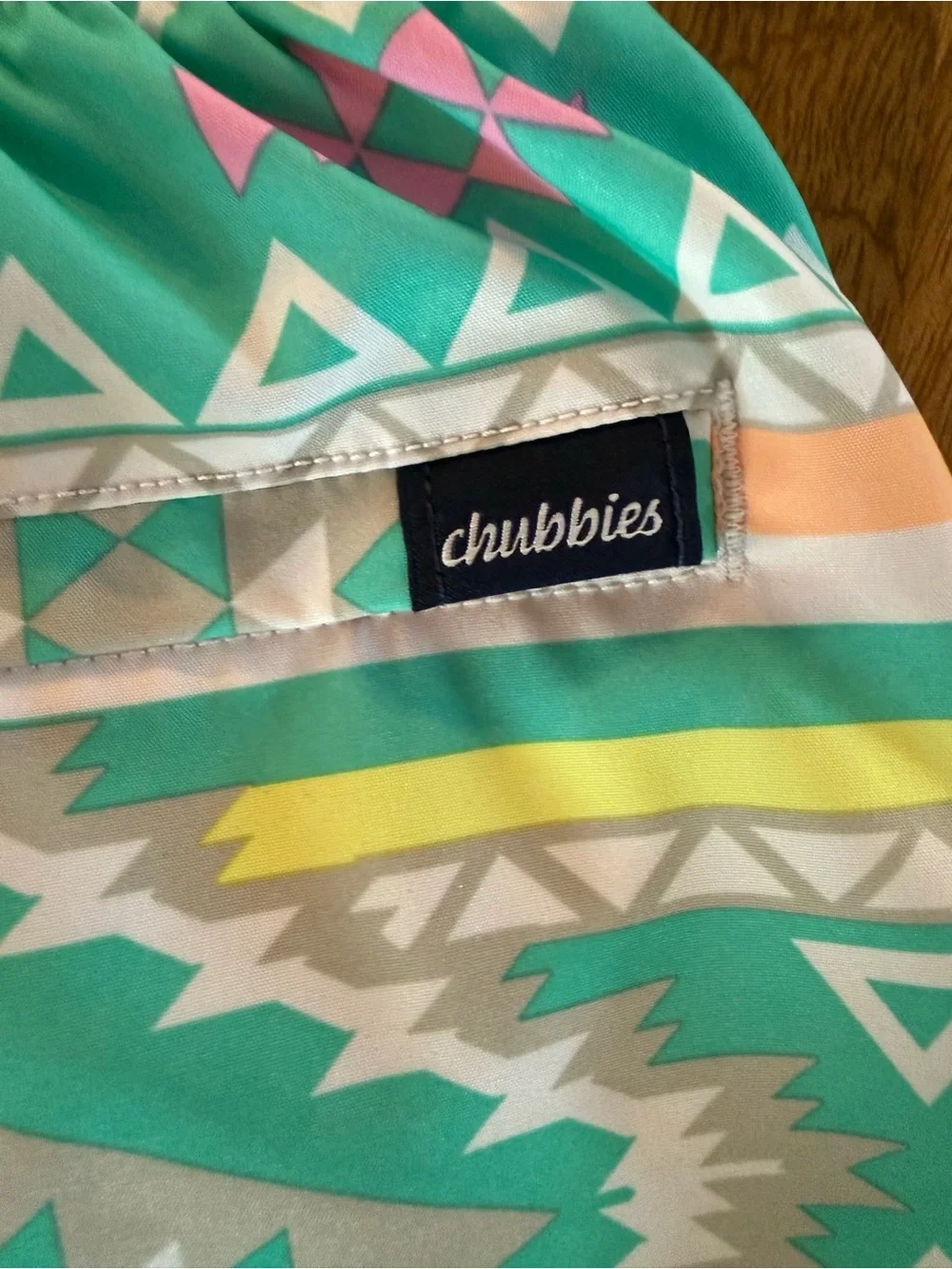 Chubbies Aztec Swim Trunks Mens Small 7 Inch Inseam Lined Swim Shorts